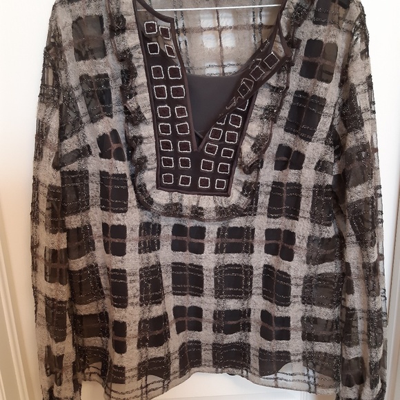 Carolina Herrera Blouse Set with Undertank - Picture 3 of 8